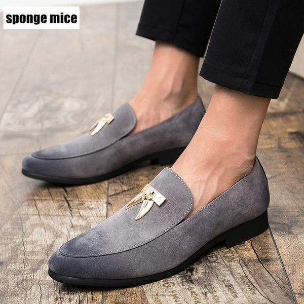

pumping business men's casual shoes pointed toe big size shoes 38-45 oxford dress men formal italian style loafers, Black