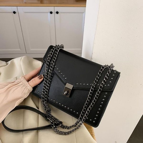 

chain strap female shoulder messenger bag small crossbody bag for women quality leather vintage ladies' travel flap sac