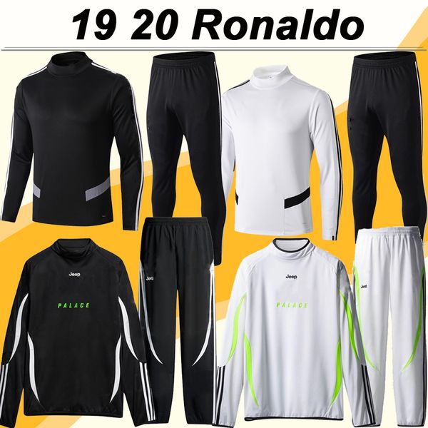 

19 20 ronaldo dybala training suit football jerseys d. costa mandzukic mens tracksuit football shirts marchisio chiellini matuidi uniforms, Black