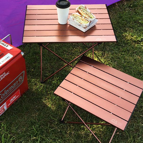 Grosshandel 56 46 40cm Metallaluminiumlegierung Aussenklapptisch