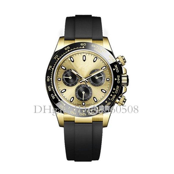 

Luxury men de igner watche ceramic bezel apphire man automatic mechanical port watch rubber trap montre automatique homme de luxe
