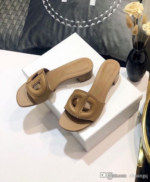 

summer slides d-club mules beach indoor flat slippers fashion women black camel blue denim white calfskin slippery casual sandals