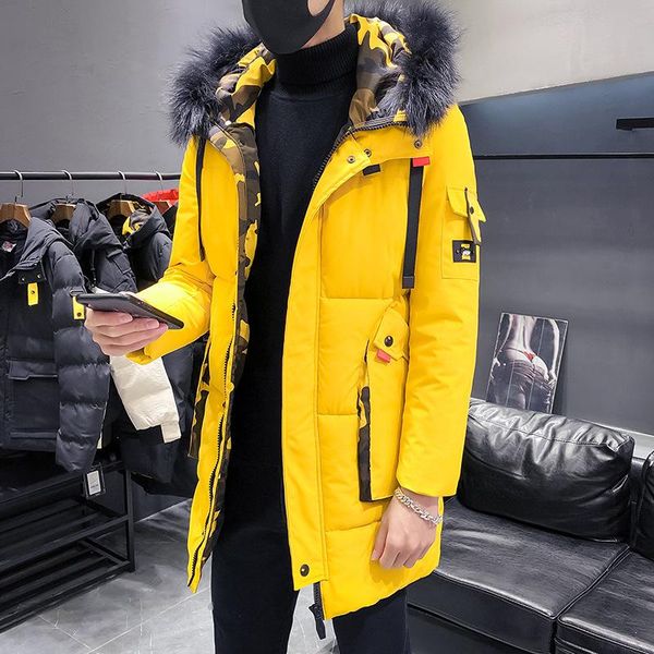 

new fashion mens down jacket casual thick luxury coat designer winter jacket parkas outdoor warm windproof solid plus size m-4xl, Black