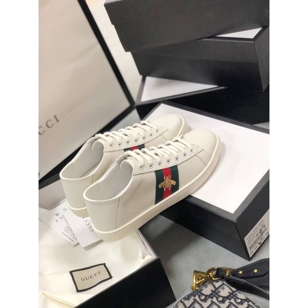 

original box fashion men's shoes women luxury design sneakers men's casual little bee shoes stripe size 35-45dhl 01