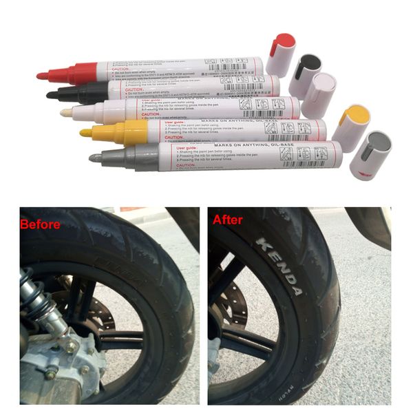 

автомобиль paint pen красочные водонепроницаемый pen жирной живописи марк колесо шины протектор cd металл постоянных граффити краска
