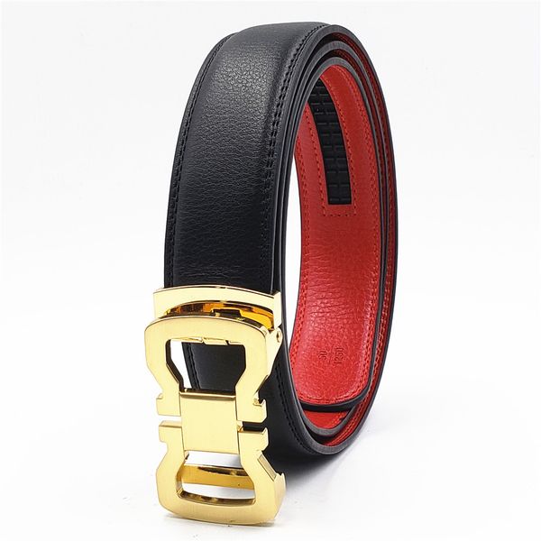 

2019 luxury men designer belts male casual gold silver buckle strap genuine real leather belt for jeans pants, Black;brown
