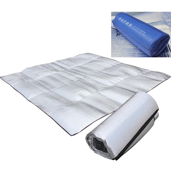 

1pcs waterproof aluminum film camping mat folding outdoor foldable eva 2-4 people sleeping picnic pad double side beach mattress