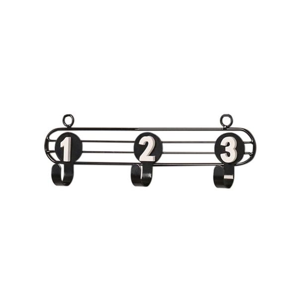 Storage Rack Nordic Clothes Keys Cabinet Wall Hooks Numbers Hanger