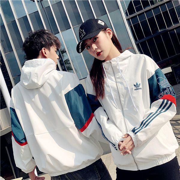 

новая ветровка zip jacket мужчины женщины куртки конструктора марка верхняя пара капюшоном куртки высокого качества hoodie свитер luxury cas, Black;brown