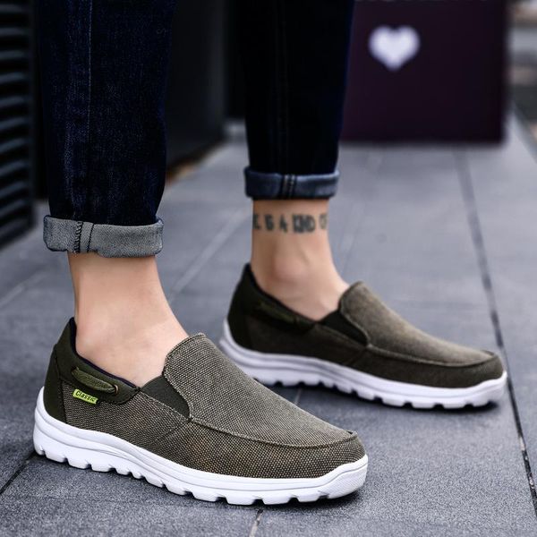 

2019 canvas men shoes men casual shoes breathable male footwear spring autumn men footwear zapatillas hombre plus size 47, Black