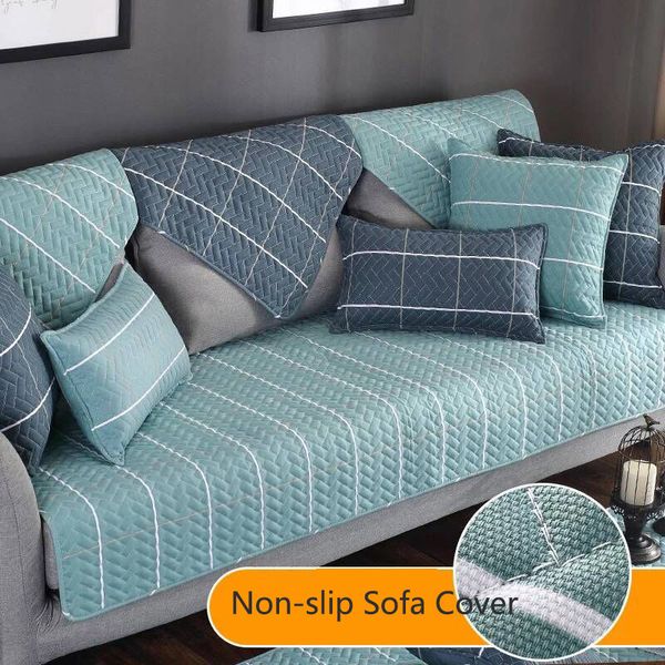 

2019 polyester / cotton thicken sofa cover elastic cubierta dirt-proof sofa protector pet dog cushion mat non-slip cover