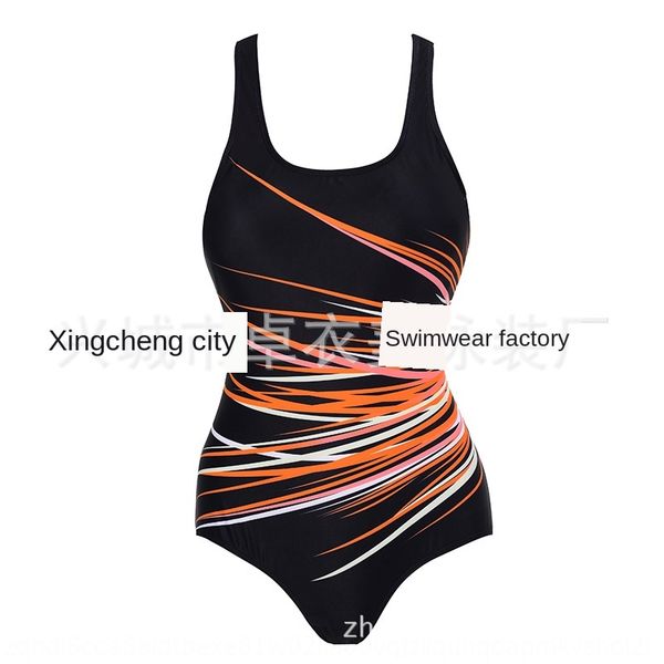 

2020 sports exercise exercise fitness swimsuit sports fitness multicolor large size slim and conservative swimsuit, White;black