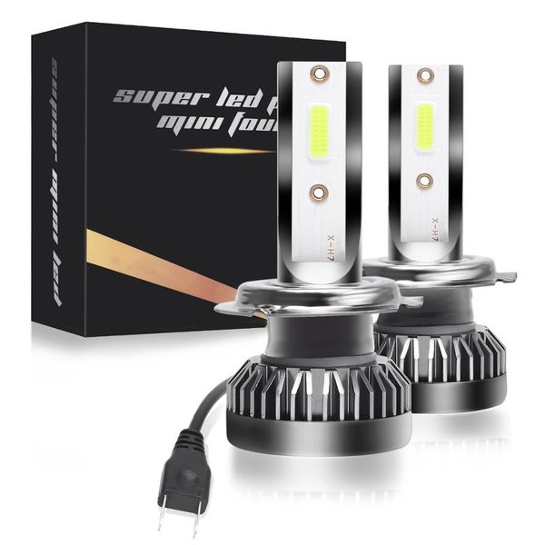 

2pcs car headlight mini lamp h7 led bulbs h4 led h1 h7 h8 h11 headlamps kit 9005 hb3 for auto 12v lamp 3000k 6000k 8000lm