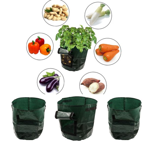 

3 pieces garden potato grow bags 1 3 7gallon with flap for carrot onion