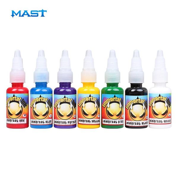 Sıcak Satış Dövme Pigment 7 Renk Seti Ölümsüz Dövme Mürekkep 15 ml Dövme Tedarik 0.5oz Şişe ithal ABD