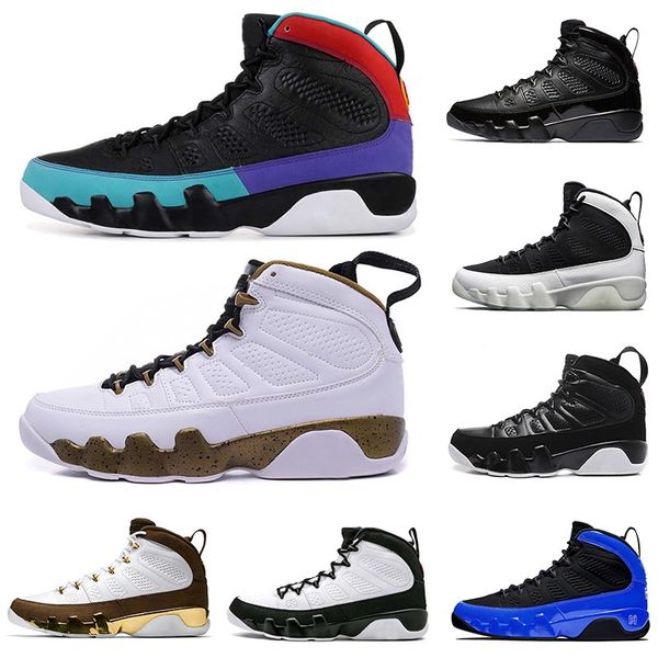 

9 men basketball shoes dream it do it statue jumpman racer blue 9s snakeskin mens city of flight black white trainers designer shoes