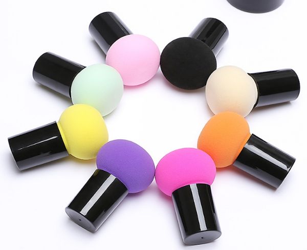 

100pcs/lot new slacky mushroom head makeup sponge cosmetic puff foundation sponges powder puffs