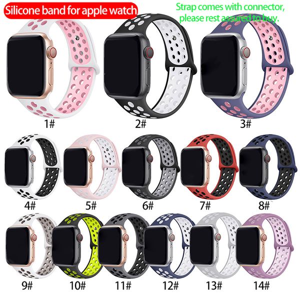 

for apple watch band 42mm 38mm silicone strap official same paragraph sports silicone strap for apple watch 3 2 1
