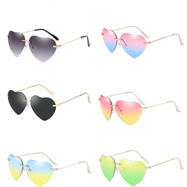 

vengom 2020 новый дизайн женщины круговой форме сердца sunglasee мода солнцезащитные очки металлический храм 100% уф защита uv400 #19100, White;black