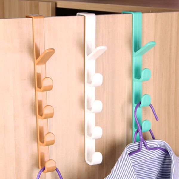 

plastic home storage organization hooks rails bedroom door hanger clothes hanging rack holder hooks for bags towel