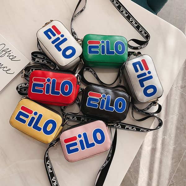 

2020 весна в корейском стиле детские сумка печатного письмо площадь sling сумка мужчины и женщины, для детей универсальной моды универсальны