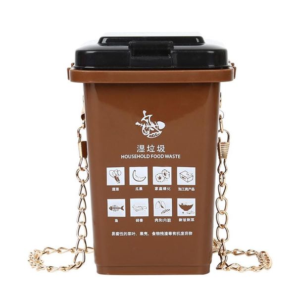 

женские симпатичные garbage сортировка сумка корзина can креативный плеча сумка