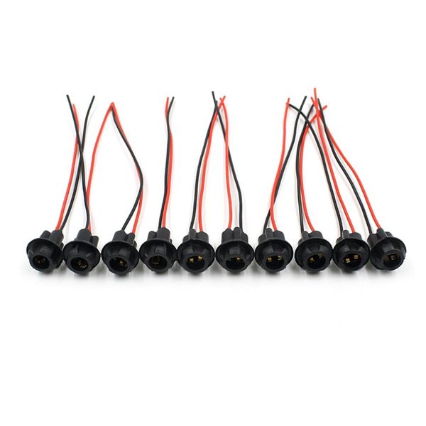 

10pcs t10 sockets auto light bulb socket connector extension lamp holder