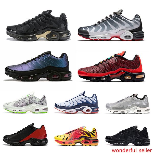 

2020 tn plus se men running shoes volt greedy hyper crimson triple black white red mens designer athletic sports sneakers size 40-45