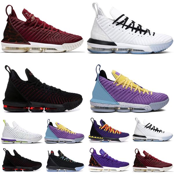 

16 16s mens basketball shoes superbron equality fresh bred i promise oreo 1 thru 5 what the king court purple sports sneakers 7-12 to10