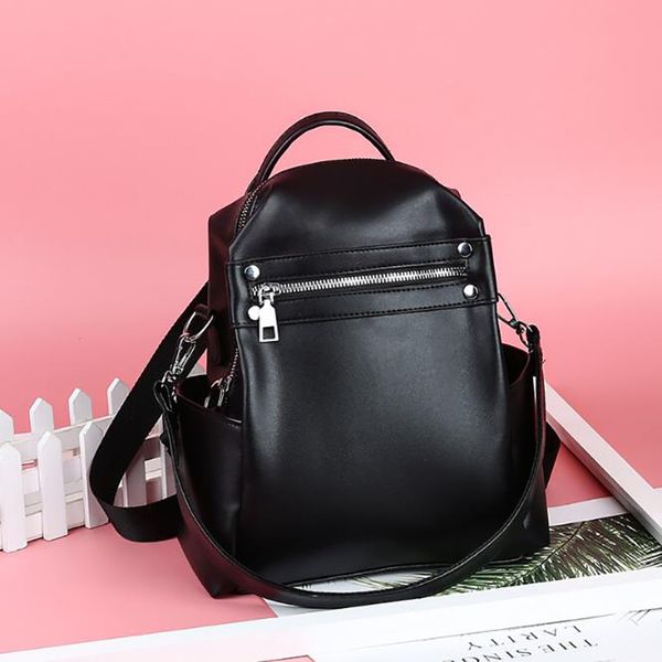 

women backpack pu fashion small square bag 2020 new shoulder bag multi purpose casual ladies travel backpack