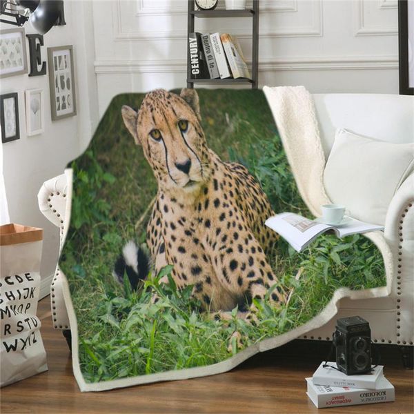 

leopard sherpa blanket cheetah blankets for beds 3d animal soft fluffy blanket pgraphy plush bedding