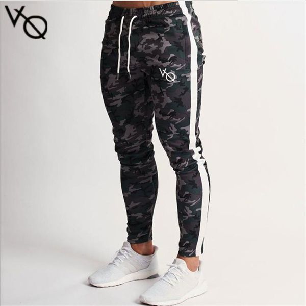 

spring and summer brother sports pants training running camo color stretch slimming exercise clothing men's, Black