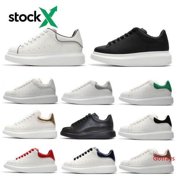

2020 stock-x ace black white red brand fashion triple black women shoes gold low cut leather flat rainbow men womens casual sneakers
