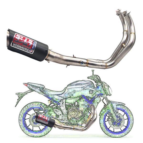 

for mt07 mt 07 mt-07 fz-07 2014-2016 xsr700 2016-2017 full system pipe exhaust full exhaust system pipe middle
