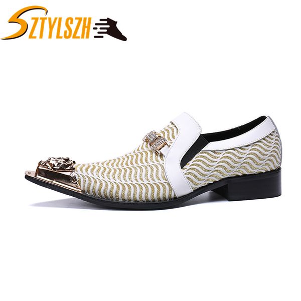 

new fashion luxury business office men dress shoes style man leather shoes wedding social male oxfords flats zapatos, Black