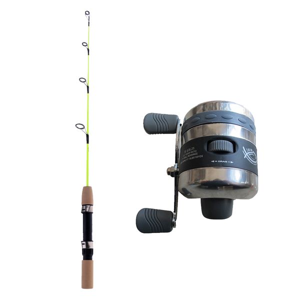 

spincast fishing reel saltwater closed face under-spin reel with ice rod