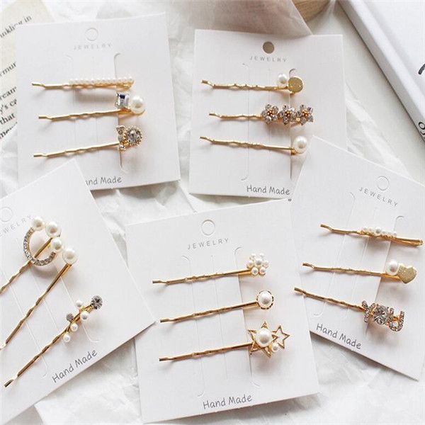 

15 sell women's color sequins hairpin hairpin hairpin girl tiara broken hair bangs clip, Black;brown