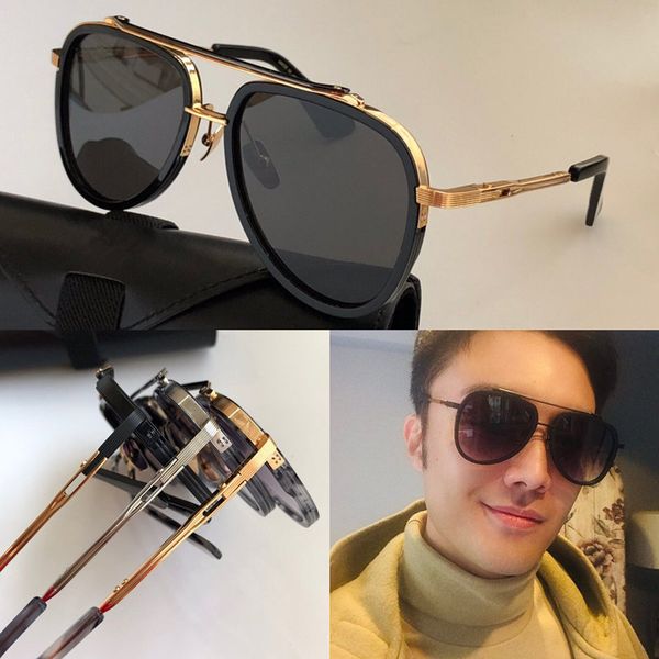 

men sunglasses frame m new lens qualtiy metal protection fashion style oval eyewear vintage uv 400 outdoor twelv case with sell gvcl, White;black