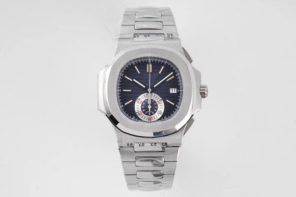 

590/1a-014 multi-function timing mens watches 40.5mm automatic watch wristwatches time, date and timing function montre de luxe, Slivery;brown