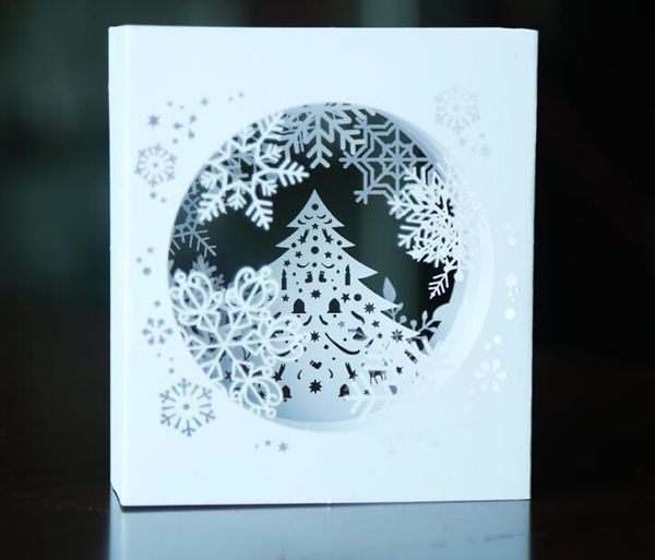 

3d Ѭождево вкои greetind лазеѬ-вѬеза каѬ Ѭождевом нежинка дизайн 3d о