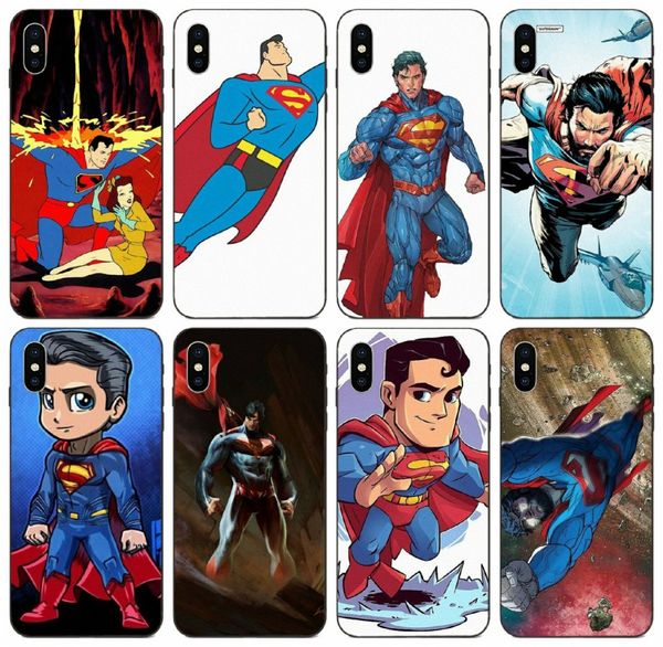

tongtrade] superman cartoon case for iphone 11 pro x xs max xr 8s 7s 6s plus samsung a70 a70s a730 honor 8 8a 20s htc one m9 fashion case