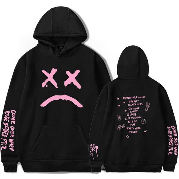 Mens Hoodies Sweatshirts Hip Hop Rapçi Lil Peep Sweatshirt Street Giyim Hoodie Erkek Kadınlar Yeni Külkü Uzun Kollu Büyük Boyutlu XL CQ