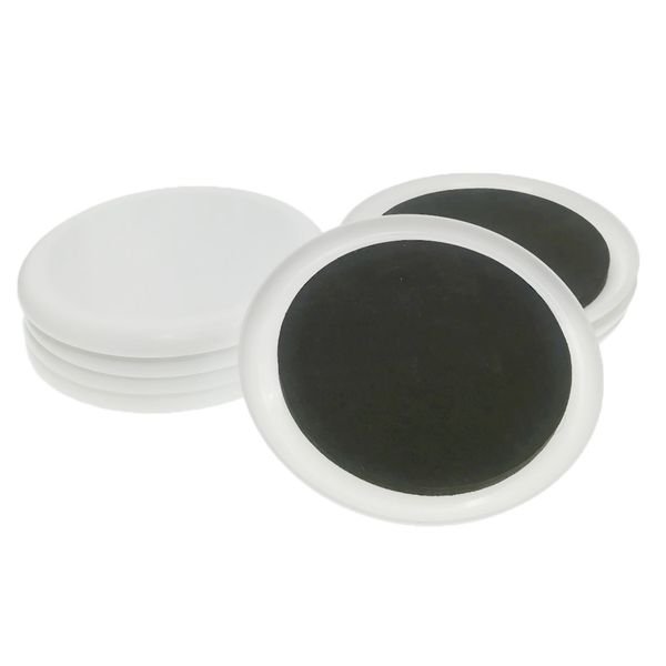 

8 pieces plastic heavy duty reusable furniture sliders carpet moving pads