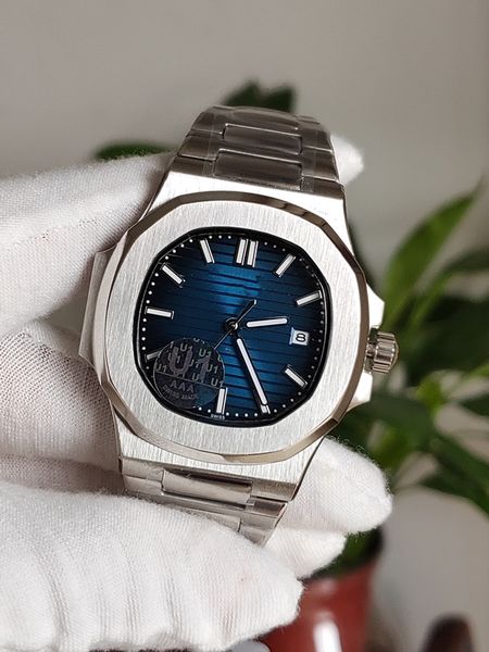 

u1 transparent 2 color selling mens automatic factory 40 nautilus watch white back mm f 5711/1a classic movement dial watches blue owjvt, Slivery;brown