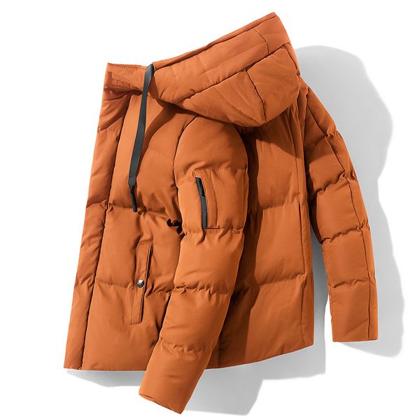 

2019 марка зимняя куртка с капюшоном мужчины parka куртки толстая hat parka пальто мужчины шинель теплый хлопка-проложенный casaco мужчина д, Black