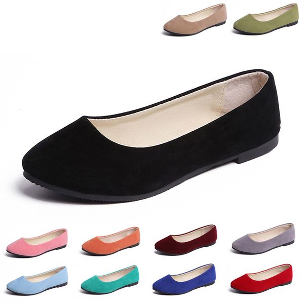 

plus size 35-43 women shoes candy color spring shoes woman slip on casual flats ladies autumn loafers zapatos de mujer, Black