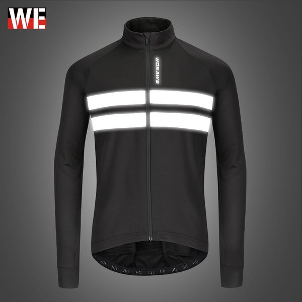 

wosawe motorcycle jacket men winter thermal fleece warm moto clothing windbreaker water resistance reflective riding jacket