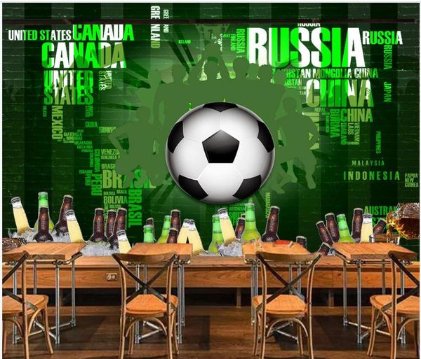 

3d wall murals wallpaper for walls 3 d world football english background wall living room 3d wallpaer custom p mural home decor