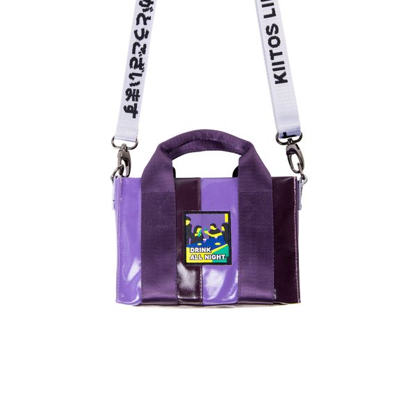 

2019 new original purple canvas flap messenger bags also as waist bags for women in vacation series(fun kik