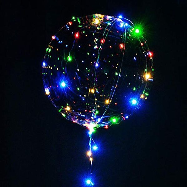 

led balloon transparent lighting bobo ball balloons with balloon xmas wedding party decoration
